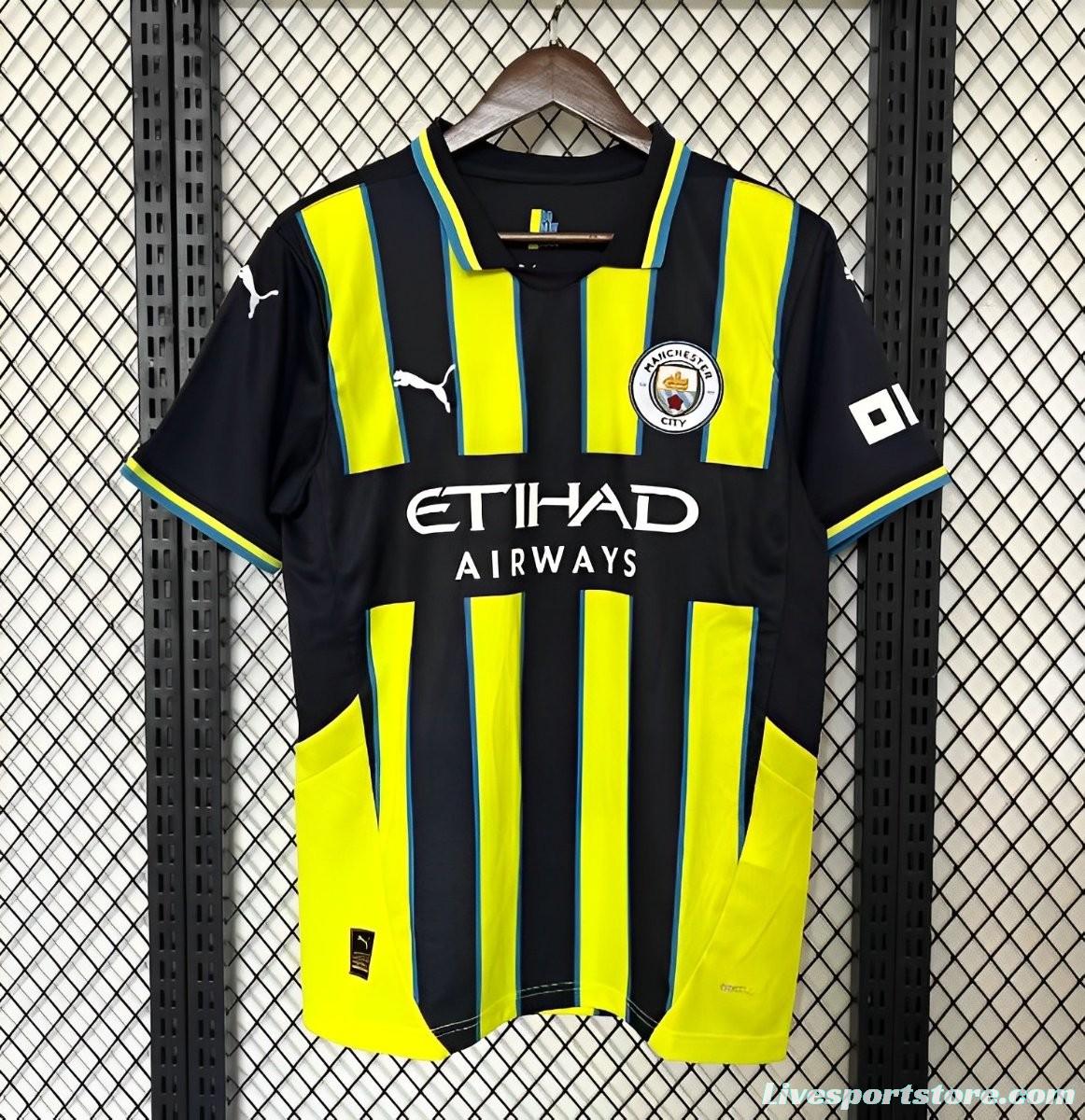 24/25 Manchester City Away Yellow Jersey