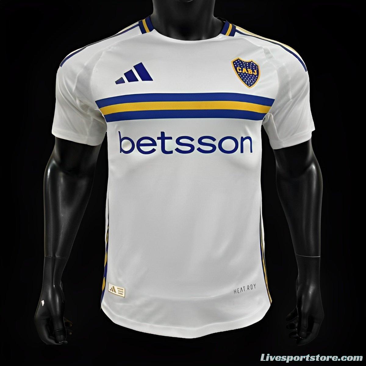 Player Version 24/25 Boca Juniors Away White Jersey