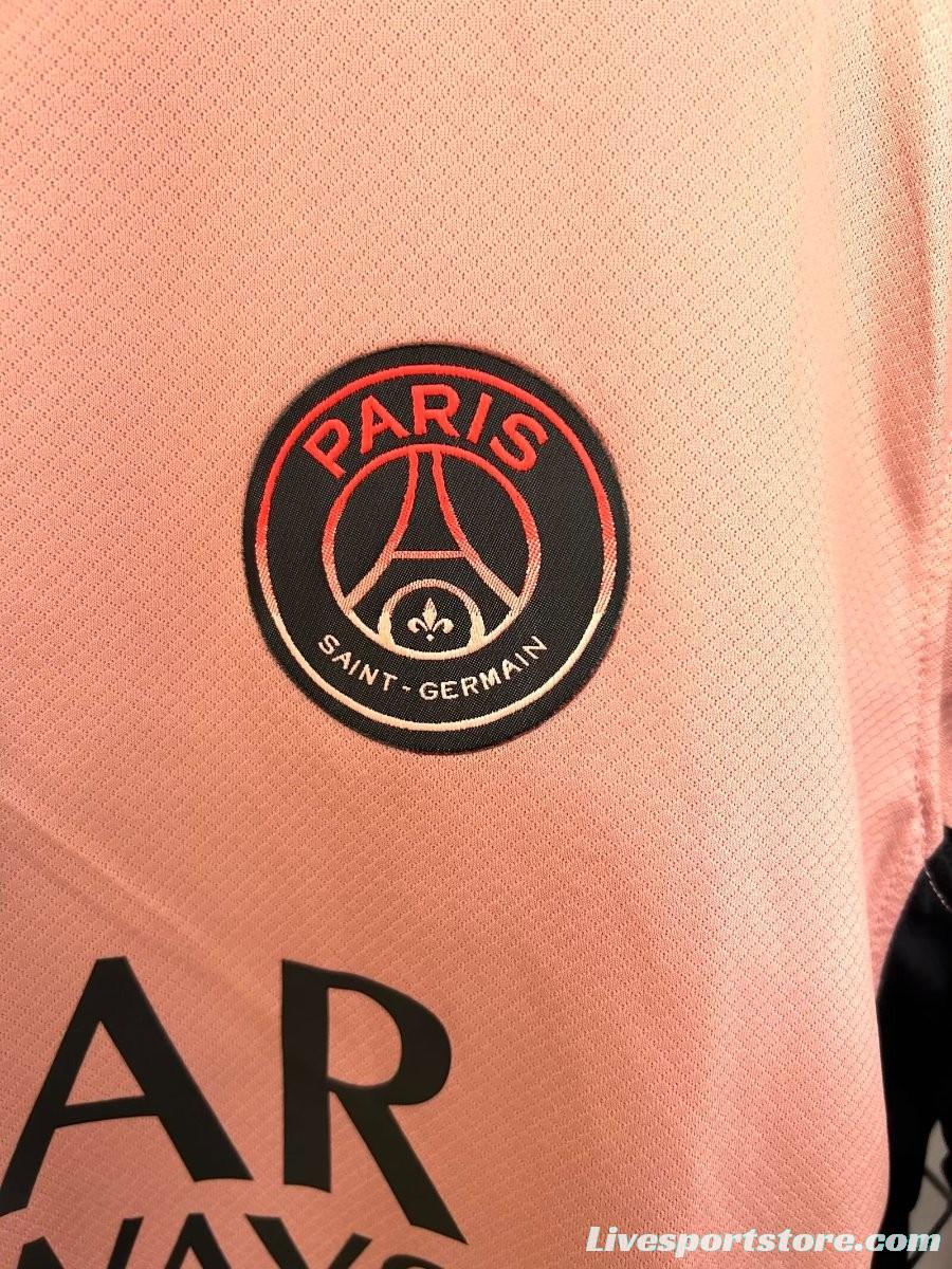 24/25 PSG Third Pink Long Sleeve Jersey