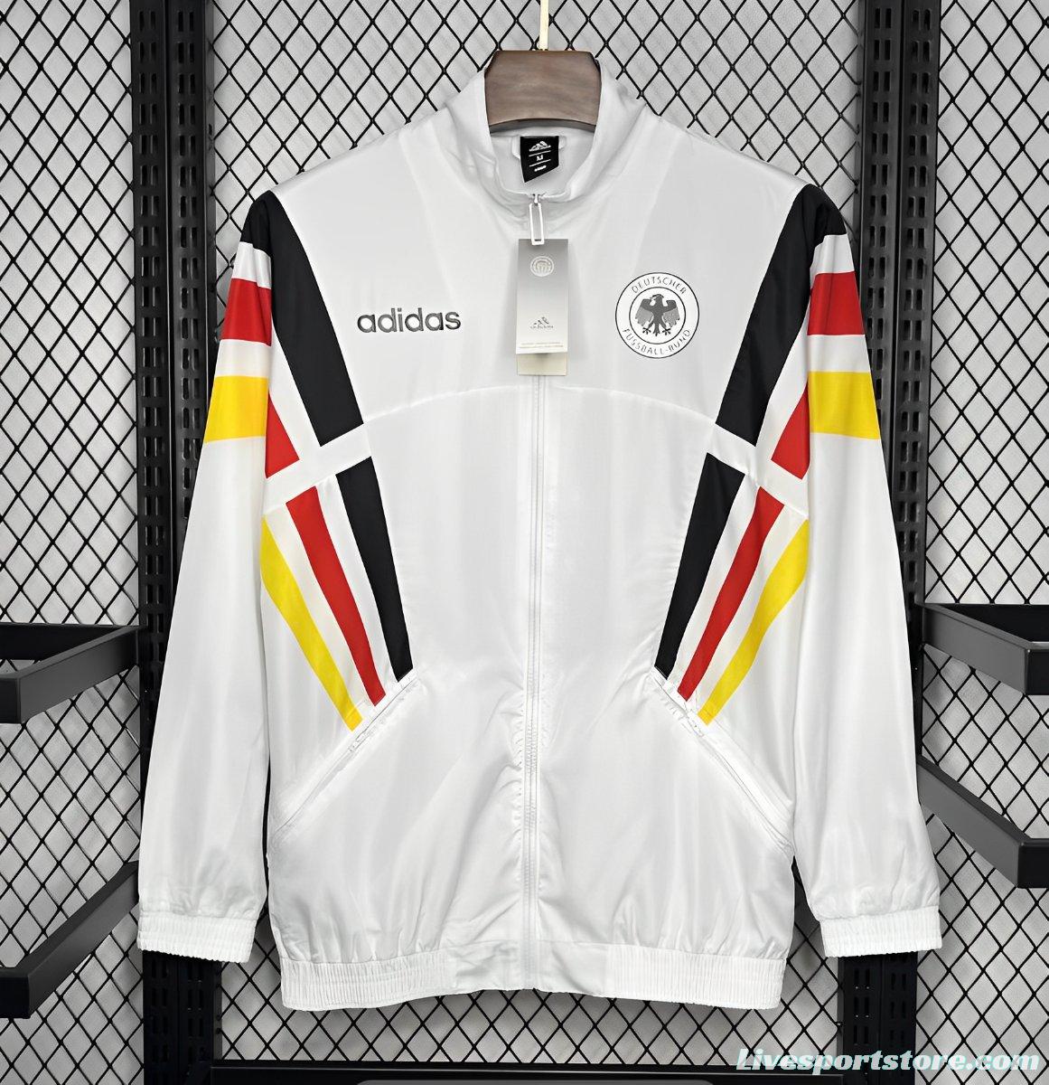 2024 Germany Euro White Windbreaker