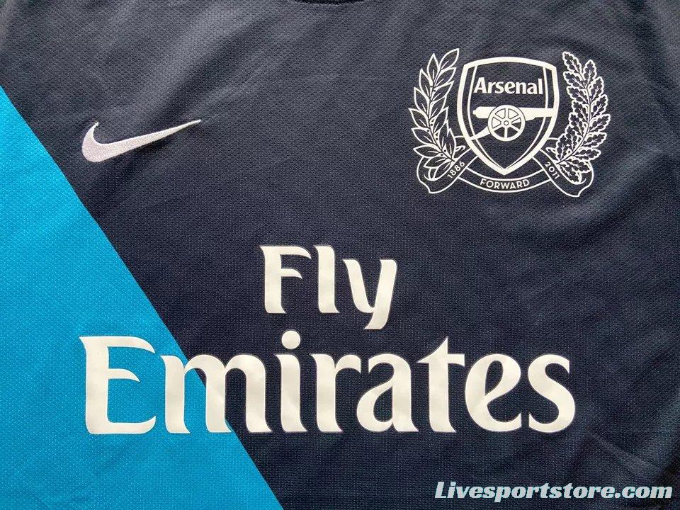 Retro 11/12 Arsenal Away Blue Jersey