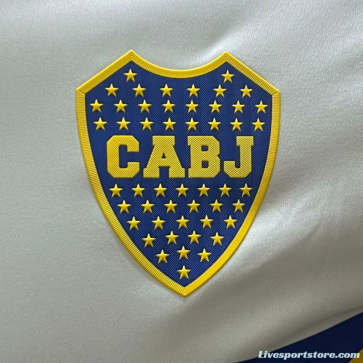 Player Version 24/25 Boca Juniors Away White Long Sleeve Jersey