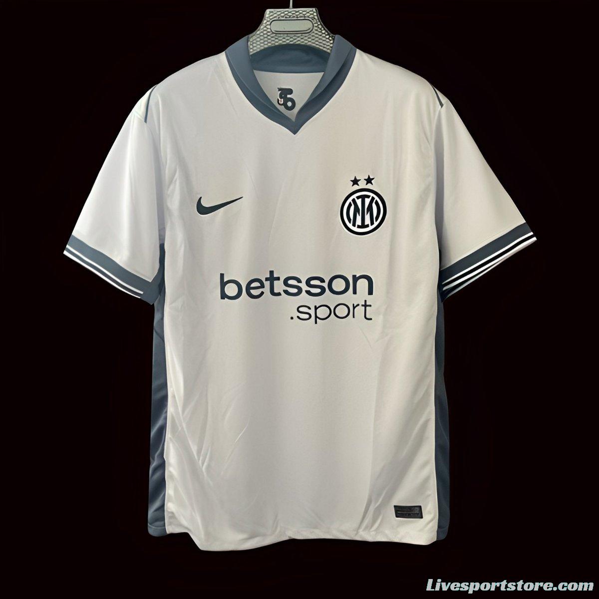 24/25 Inter Milan Away Jersey Wtih Sponsor