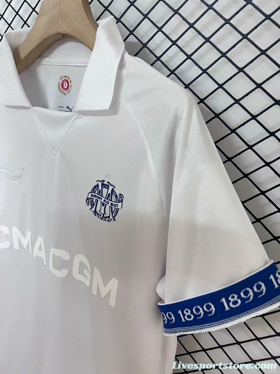 24/25 Olympique Marseille 125th Anniversary White Jersey