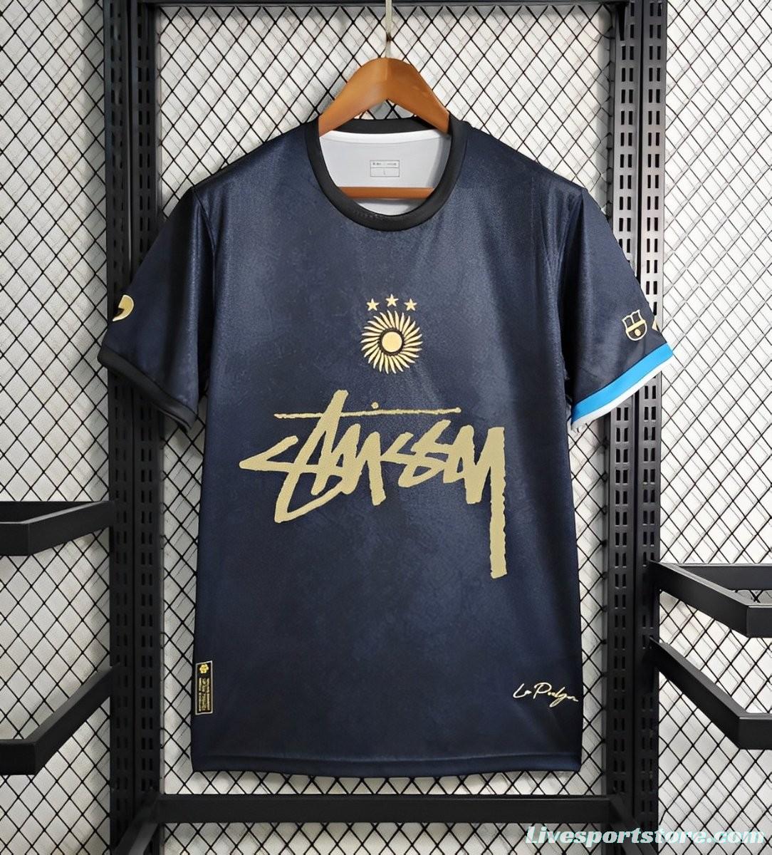 2024 Argentina x Stussy Black Special Jersey