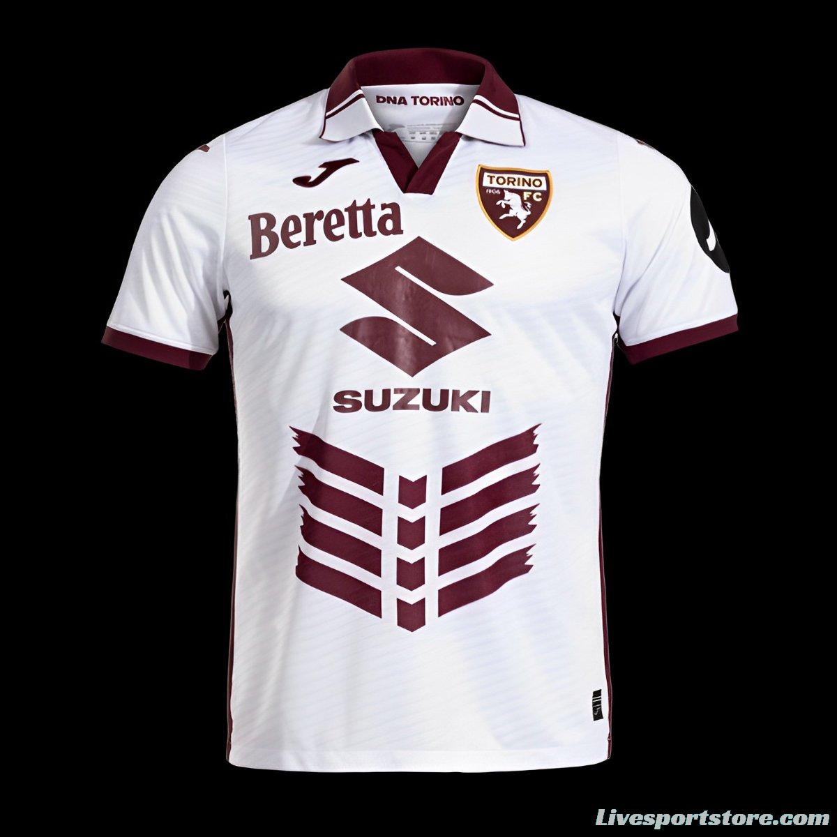 24/25 Torino Away White Jersey