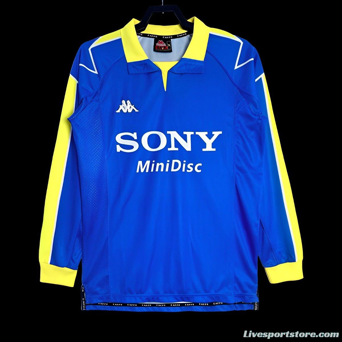 Retro 97/99 Juventus Away Blue Long Sleeve Jersey